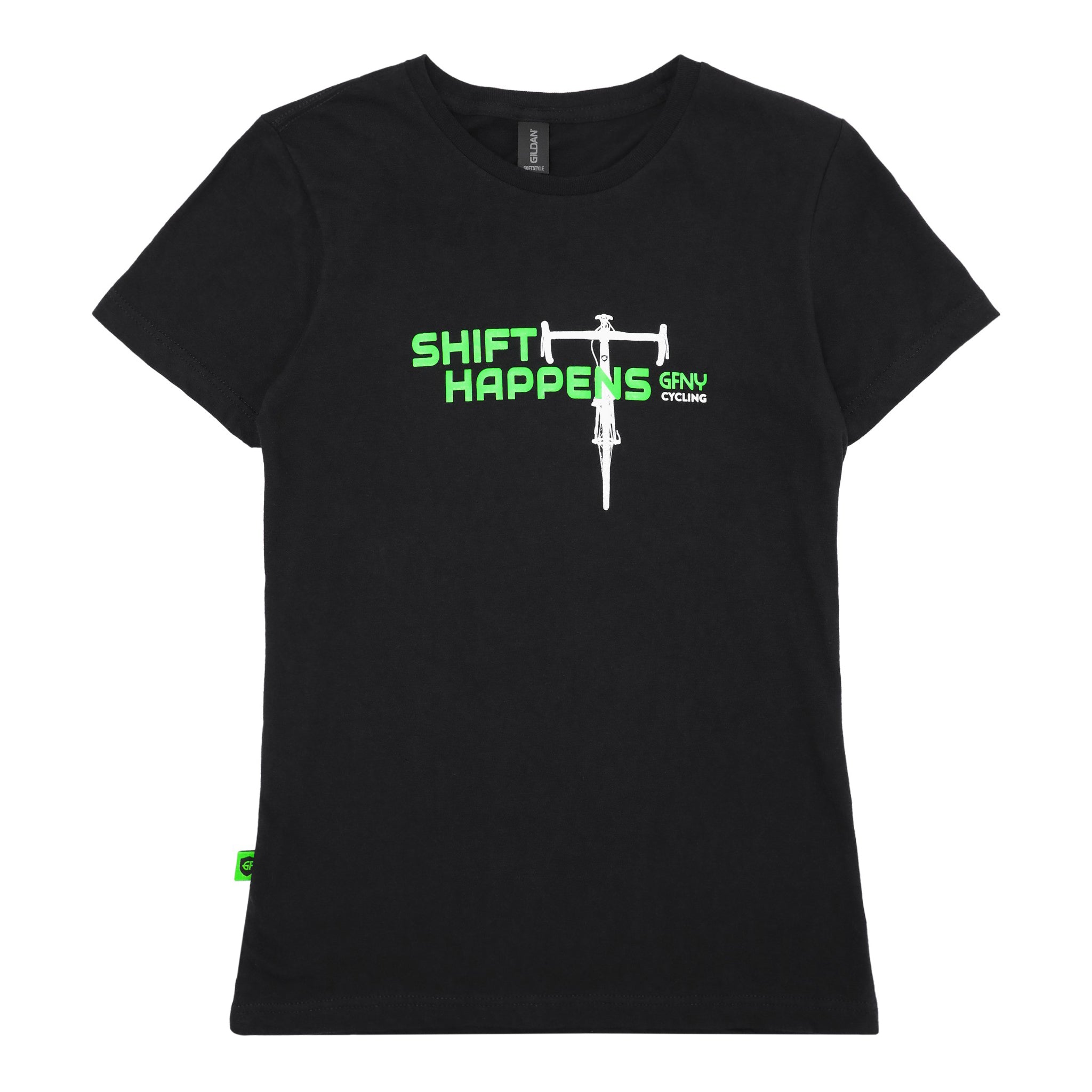 Woman T-Shirt Black Shift Happens